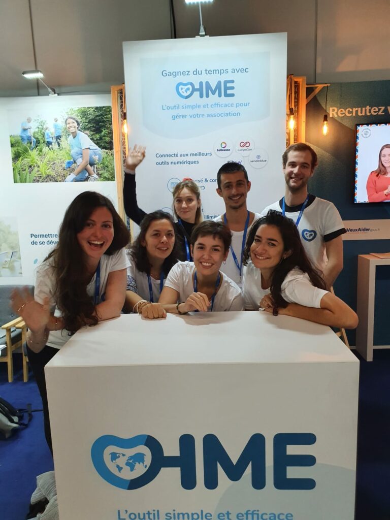 L'équipe OHME sur son stand au forum des associations 2021.